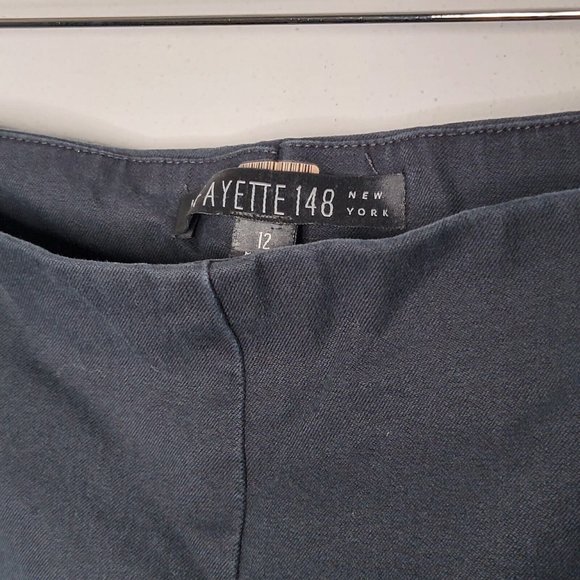 Lafayette 148 Women's Size 12 Black Straight Leg Side Zip‎ Closure Pants - Picture 5 of 6